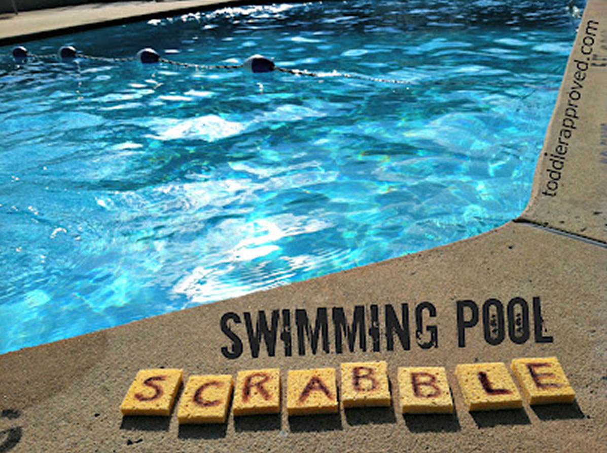 Educational Pool Games Swimming Pool Scrabble